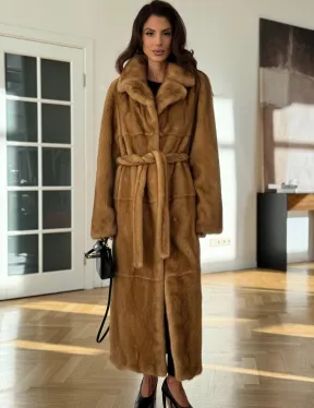 Золотая норковая шуба