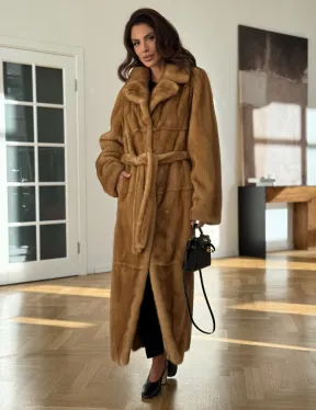 Золотая норковая шуба