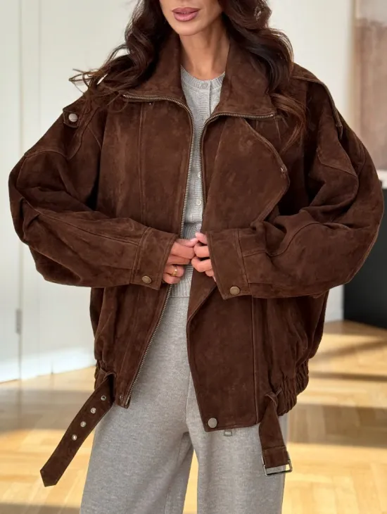 Замшевая куртка женская 2025