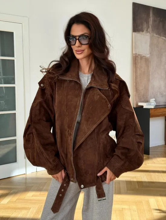 Замшевая куртка женская 2025