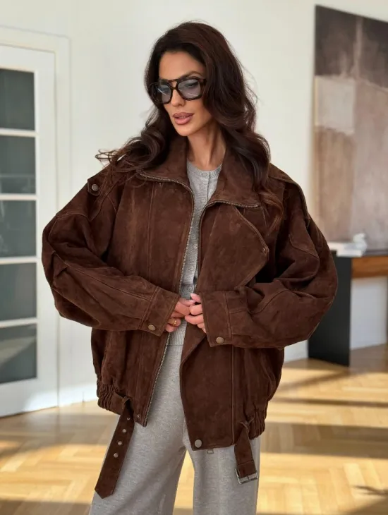 Замшевая куртка женская 2025