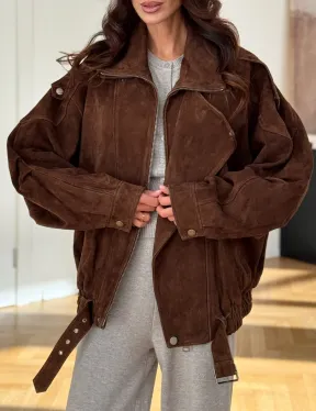 Замшевая куртка женская 2025