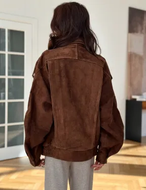 Замшевая куртка женская 2025