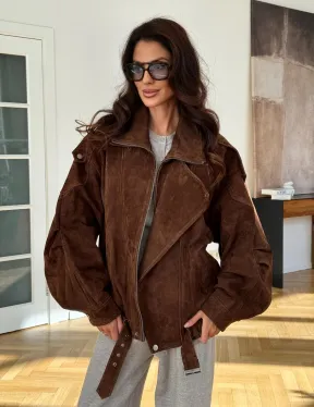 Замшевая куртка женская 2025