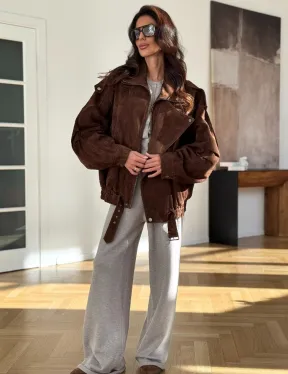 Замшевая куртка женская 2025