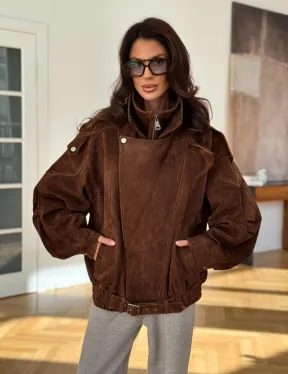 Замшевая куртка женская 2025