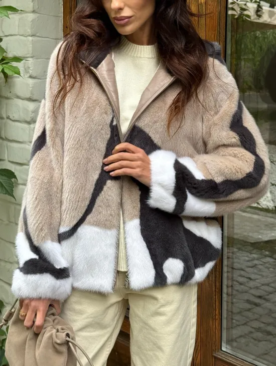 Норковая куртка женская