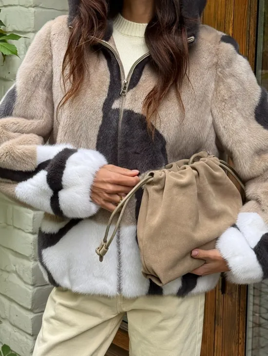 Норковая куртка женская