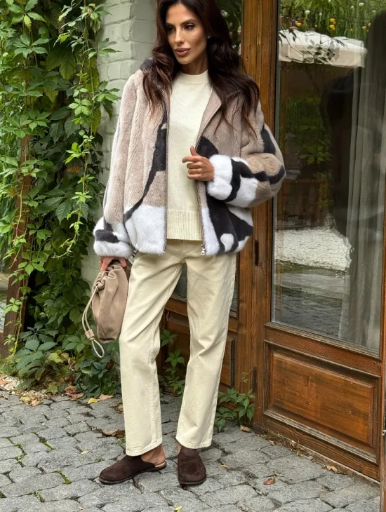 Норковая куртка женская