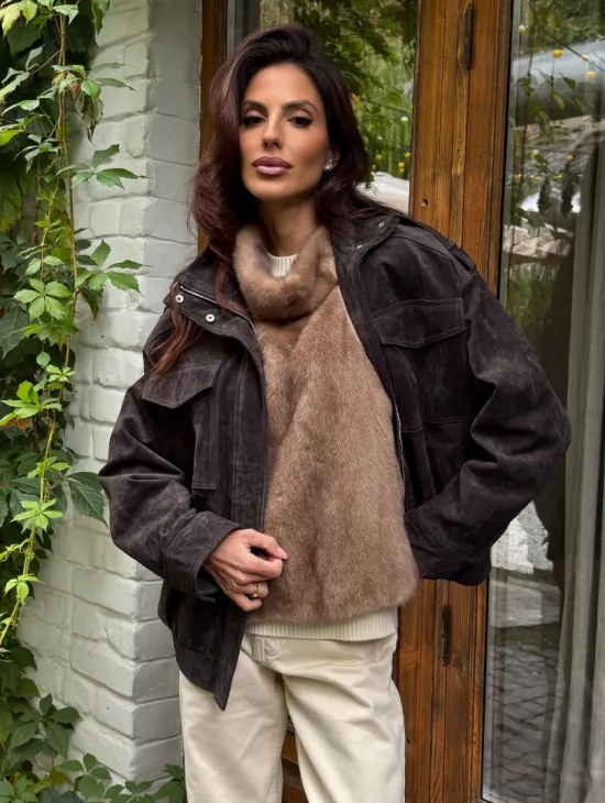 Манишка меховая из норки