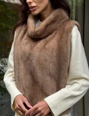 Манишка меховая из норки