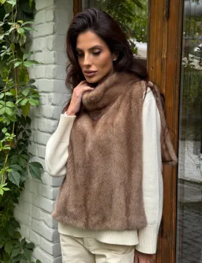 Манишка меховая из норки