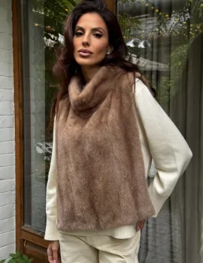 Манишка меховая из норки