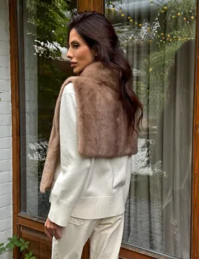 Манишка меховая из норки