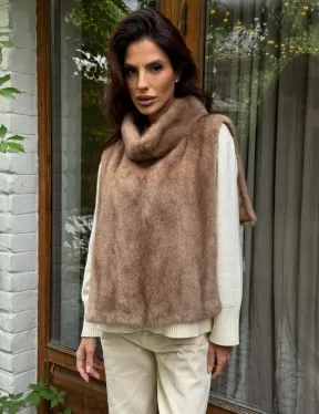 Манишка меховая из норки