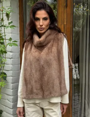 Манишка меховая из норки