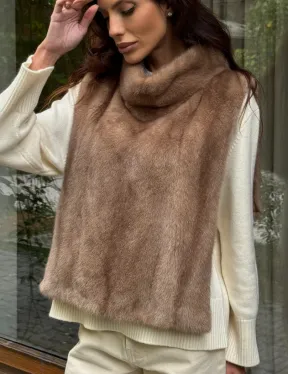 Манишка меховая из норки