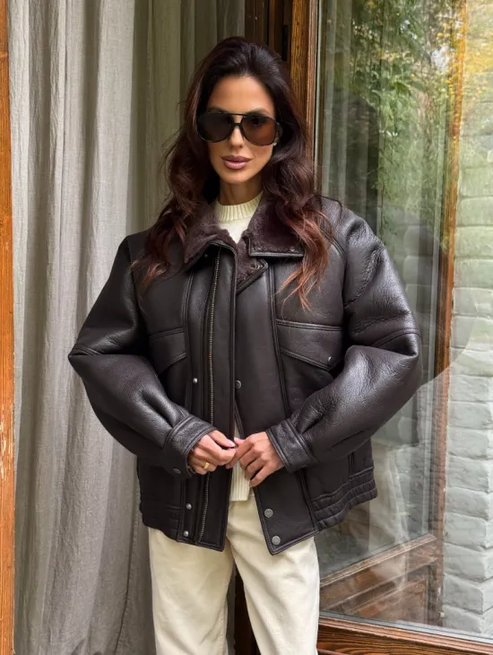 Натуральная дубленка - женская