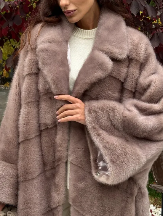 Норковая шуба (больших размеров)