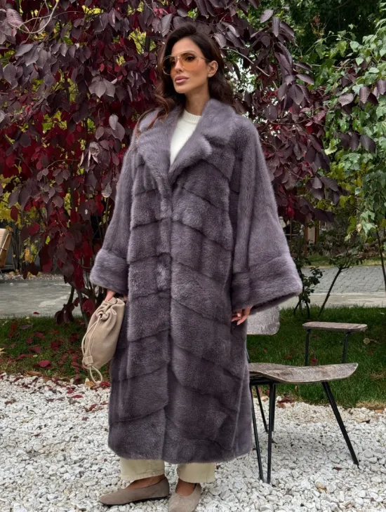 Норковая шуба оверсайз