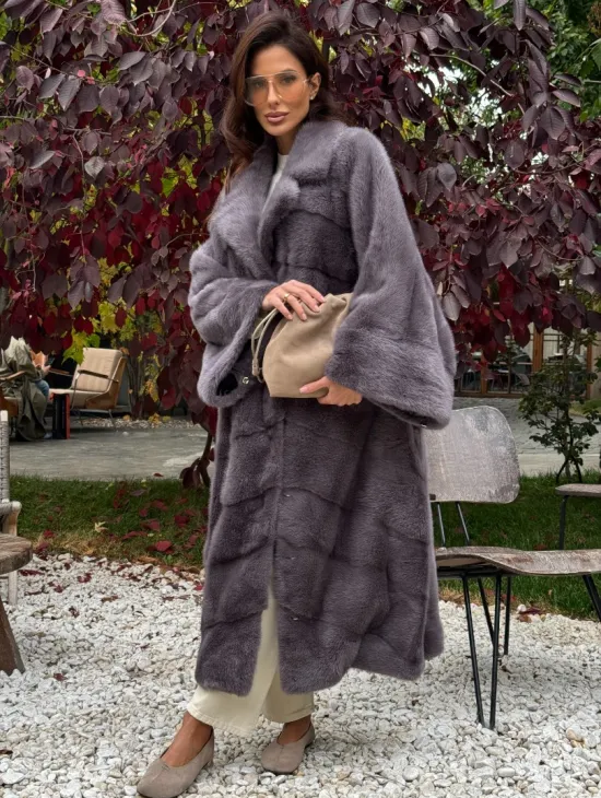 Норковая шуба оверсайз