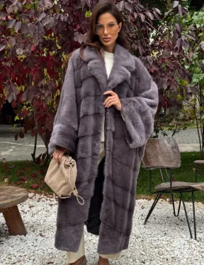 Норковая шуба оверсайз