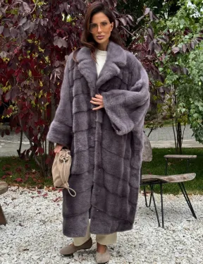 Норковая шуба оверсайз