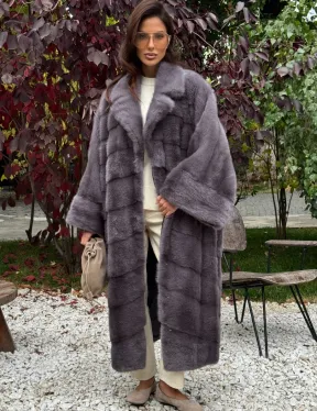 Норковая шуба оверсайз