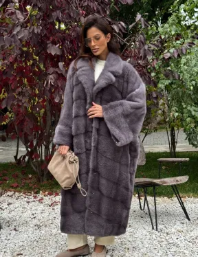 Норковая шуба оверсайз