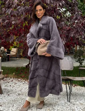 Норковая шуба оверсайз