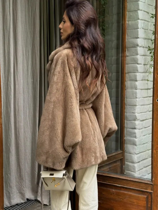 Шуба норковая летучая мышь