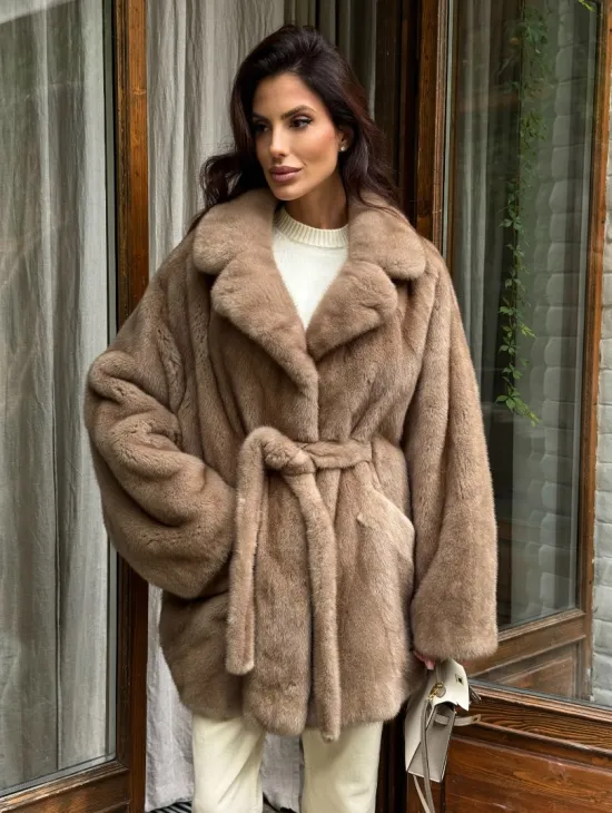 Шуба норковая летучая мышь