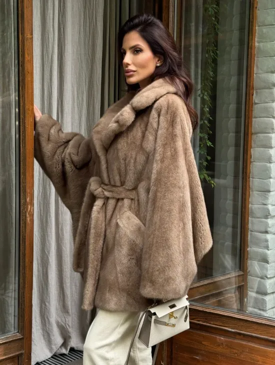 Шуба норковая летучая мышь