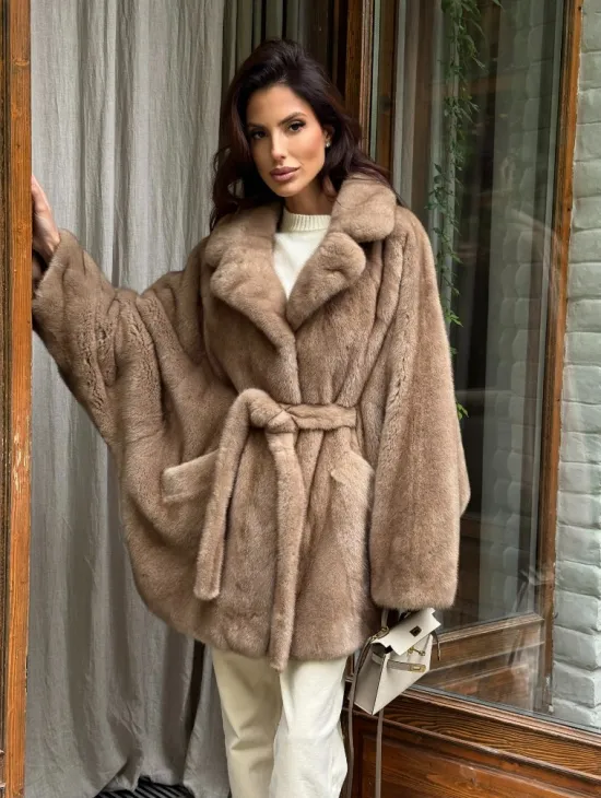 Шуба норковая летучая мышь