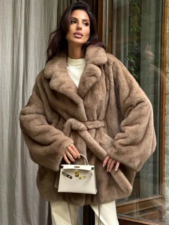 Шуба норковая летучая мышь