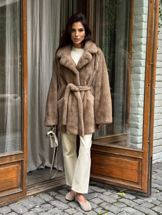 Шуба норковая летучая мышь