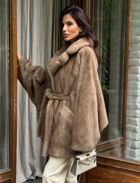 Шуба норковая летучая мышь