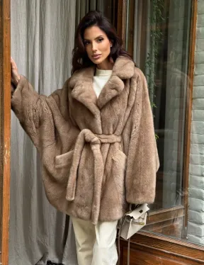 Шуба норковая летучая мышь