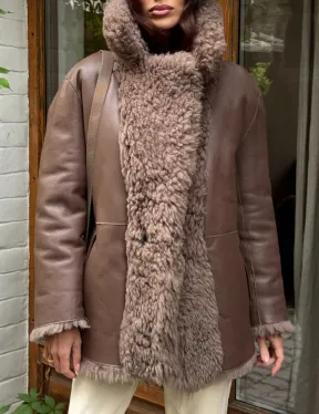 Шуба - дубленка двухсторонняя