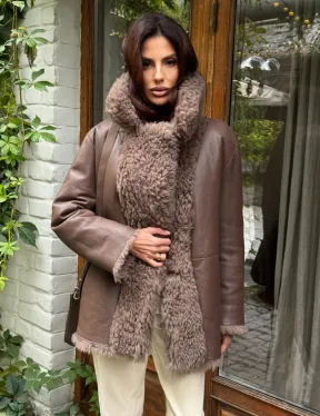 Шуба - дубленка двухсторонняя