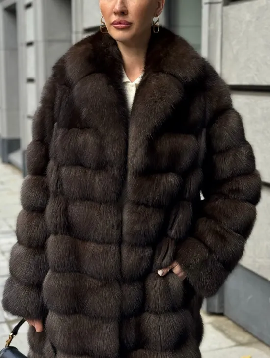 Шуба из соболиного меха