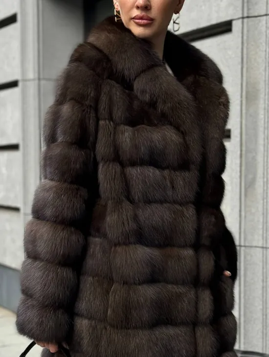 Шуба из соболиного меха