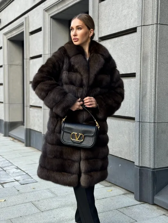 Шуба из соболиного меха