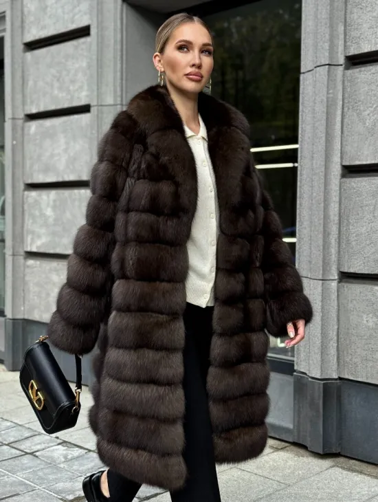 Шуба из соболиного меха