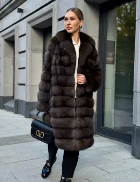 Шуба из соболиного меха