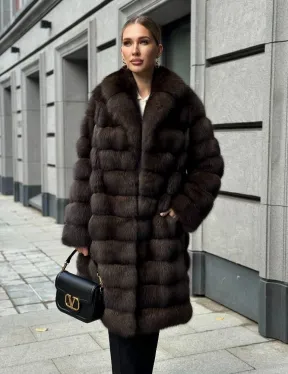 Шуба из соболиного меха