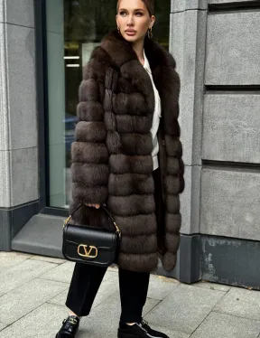 Шуба из соболиного меха