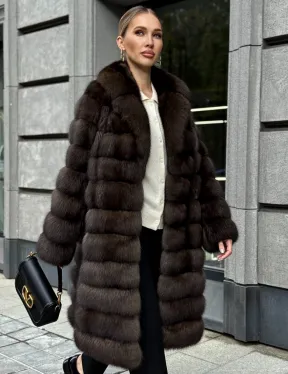 Шуба из соболиного меха