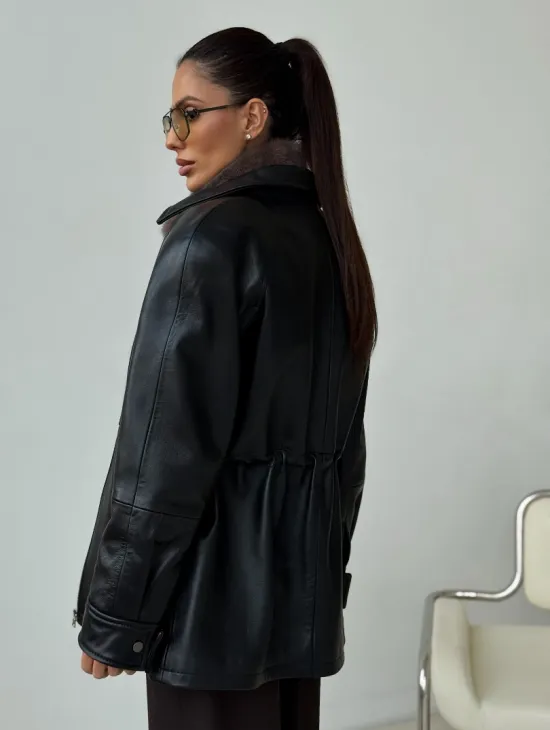 Норковая женская манишка