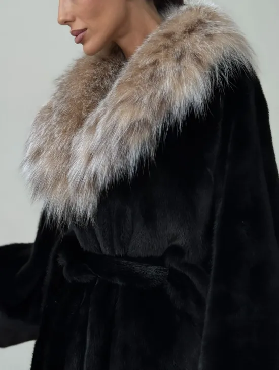 Норковая шуба с рысью